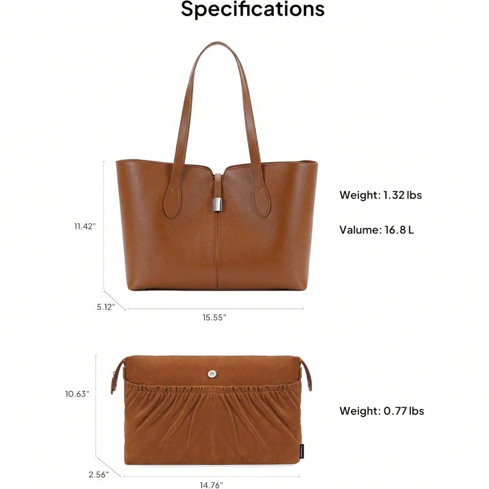 Laptop Tote Bag For Women With - Laptop Sleeve Removable ulasan dan harga