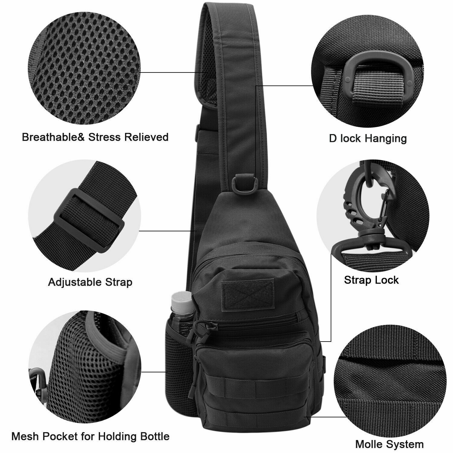 Tactical Sling Crossbody Backp - Sling Backpack Shoulder ulasan dan harga